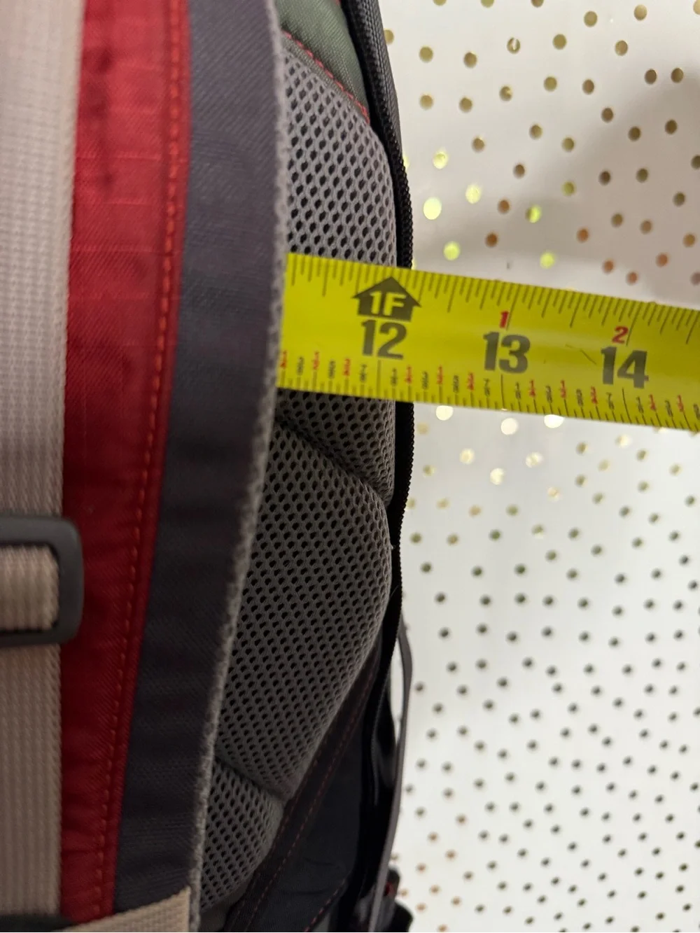 The North Face Black and Gray Men's Backpack with Red Accents